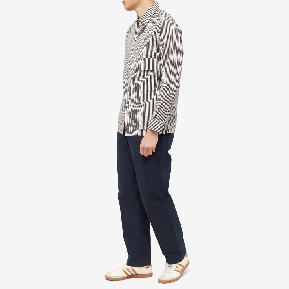 Wood Wood Men's Stanley Herringbone Trousers in Navy Wood Wood