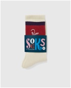 By Parra Script Logo Crew Socks Red/Beige - Mens - Socks