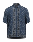 Palm Angels Mens Shirt in Navy