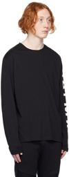 Balmain Black Printed Long Sleeve T-Shirt