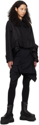 sacai Black Peplum Skirt