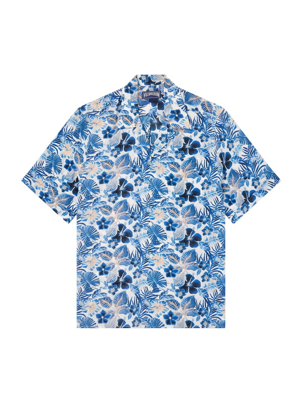 Photo: Vilebrequin - Charli Camp-Collar Printed Shirt - Blue