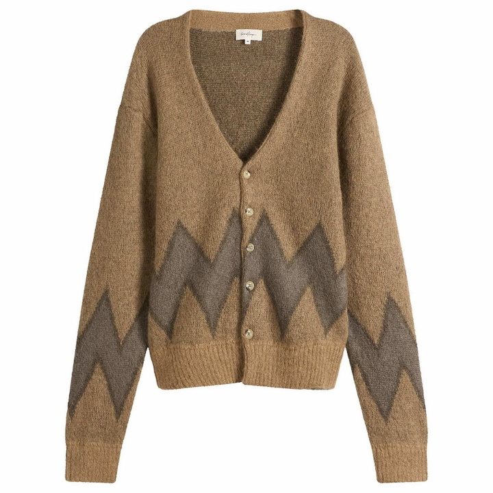 Photo: Second/Layer Men's Second Layer Chevy Cardigan in Brown/Gray