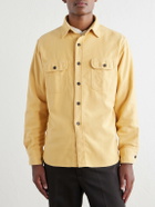 Hartford - Paco Cotton-Flannel Shirt - Yellow