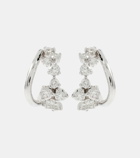 Ananya Scatter 18kt white gold earrings with diamonds