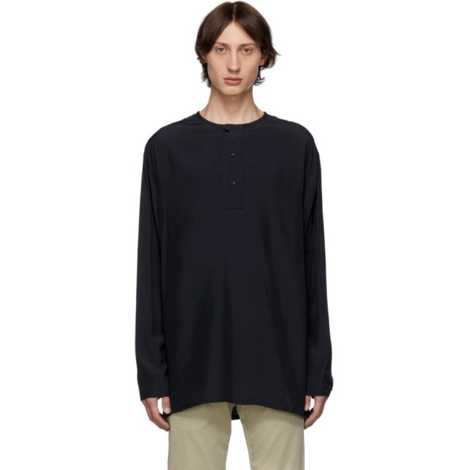 Photo: Lemaire Navy Long Sleeve Henley