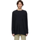 Lemaire Navy Long Sleeve Henley