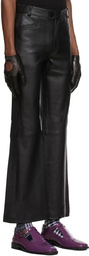 Ernest W. Baker Black Leather Pants