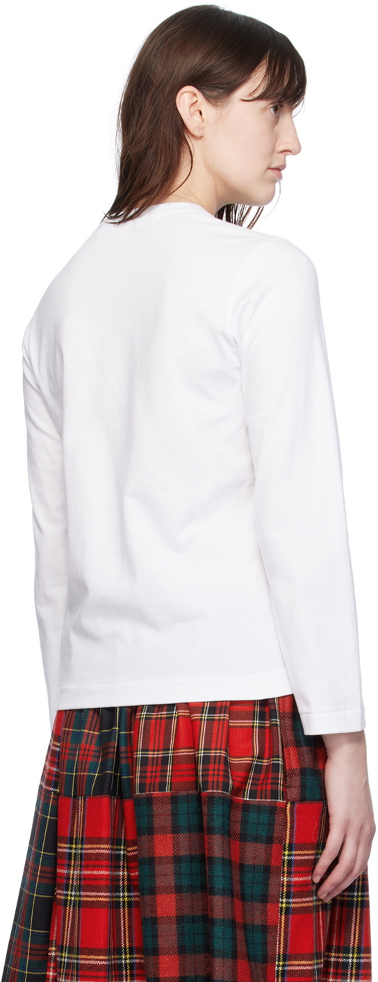 Comme des garcons hot sale white long sleeve