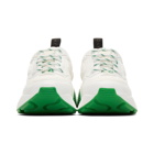 Stella McCartney White and Green Eclypse Sneakers