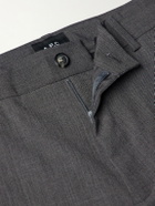 A.P.C. - Dylan Straight-Leg Wool-Blend Grain de Poudre Trousers - Gray