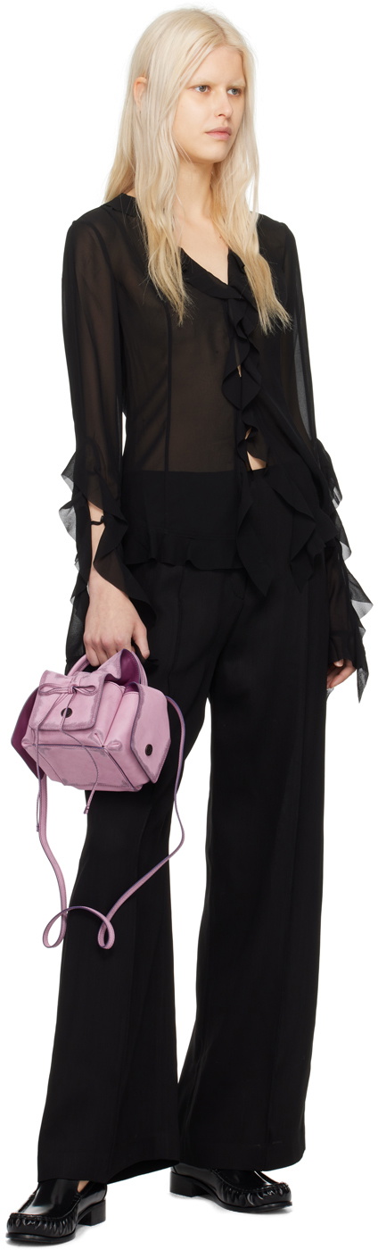 Acne Studios - Ruffle blouse - Black