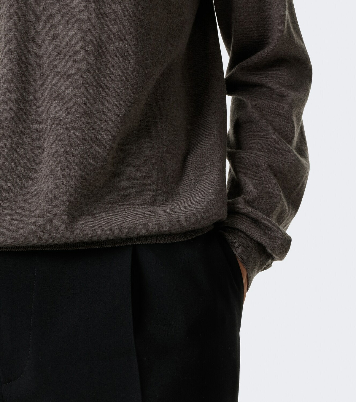 The Row Blainy wool and cashmere polo sweater