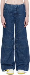 Off-White Navy Hammer Loop Jeans
