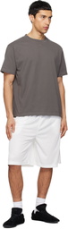 Courrèges Gray Twisted Logo T-shirt