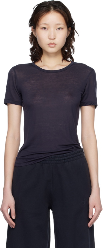 Photo: ANINE BING Navy Sylvie T-shirt