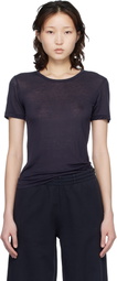 ANINE BING Navy Sylvie T-shirt