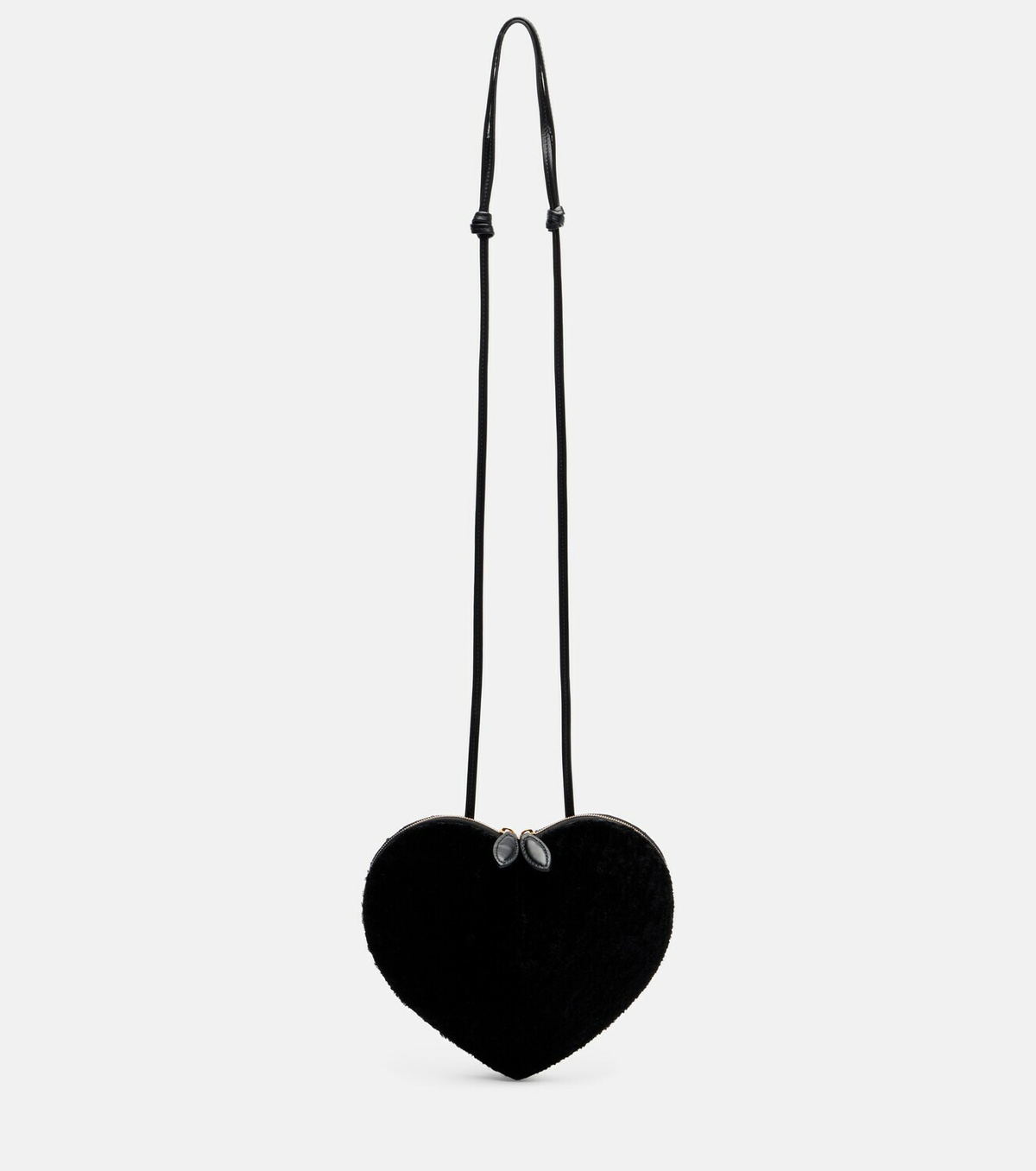 Alaïa Le Coeur Small shearling crossbody bag