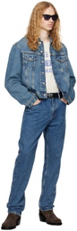 Re/Done Blue 'The Mel Trucker' Denim Jacket