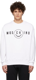 Moschino White Smiley Edition Sweatshirt