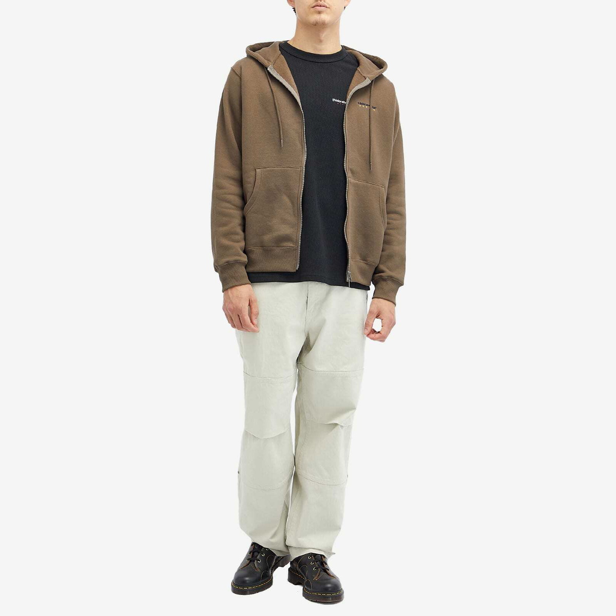 【THISISNEVERTHAT】DSN-Logo Zip Up Hoodie Brown Lion-Hoodie-DARK-GREY1_320x.