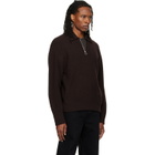 WOOYOUNGMI Brown Ribbed Wool Polo