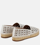 Alaïa Laser-cut leather espadrilles