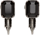 Dsquared2 Silver & Black Crystal Clip-On Earrings