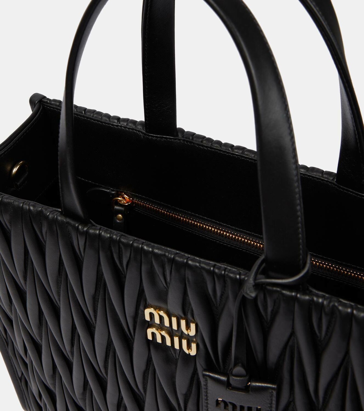 バッグ MIU MIU MATELASSE LEATHER TOTE HAND BAG Miu Miu Matelassé Nappa Leather Tote Bag Miu Miu