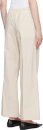 TOTEME Beige Drawstring Trousers