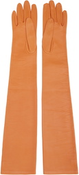 The Row Orange Simon Gloves