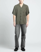 Msgm Mens Shirt Military in Green