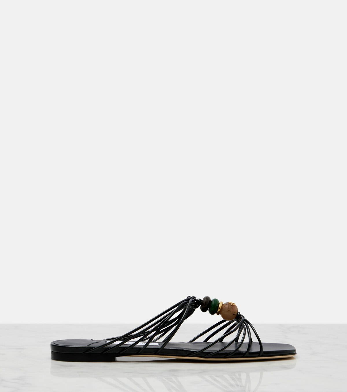 Jimmy Choo Lova embellished leather mules