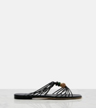 Jimmy Choo Lova embellished leather mules
