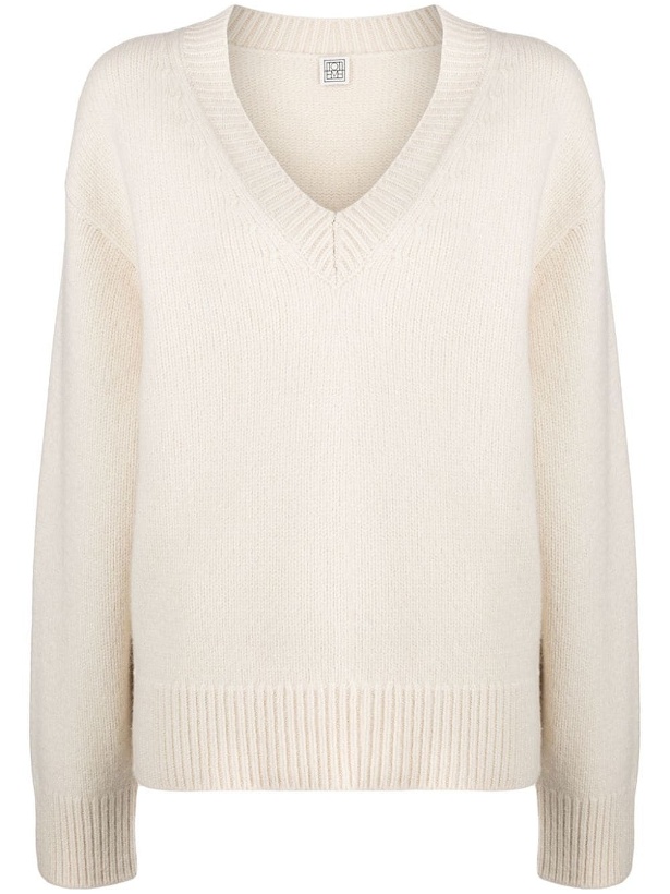 Photo: TOTEME - Wool And Cashmere Blend V-necked Jumper