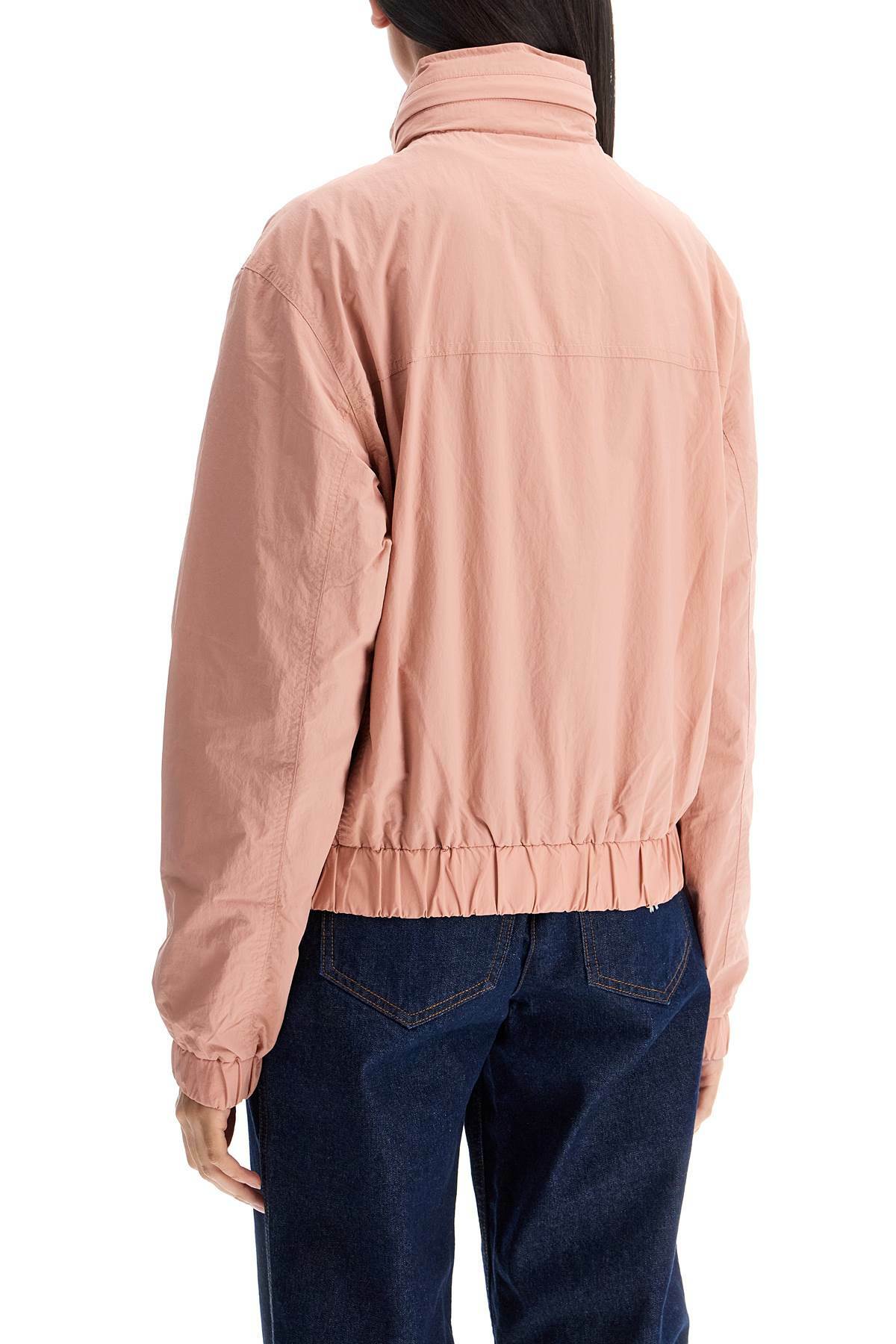 MAISON KITSUNE bold fox head windbreaker jacket Pink Maison Kitsune
