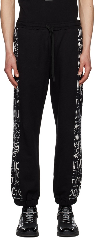 Photo: Versace Jeans Couture Black Doodle Sweatpants