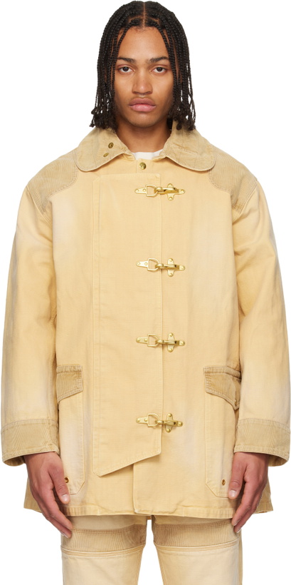 Photo: Wales Bonner Beige 'The Sierra' Coat
