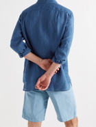 120% - Linen Shirt - Blue