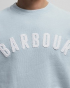 Barbour Prep Logo Crew Blue Mens Sweatshirt