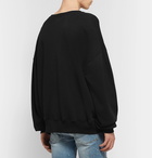 AMIRI - Oversized Logo-Print Loopback Cotton-Jersey Sweatshirt - Black