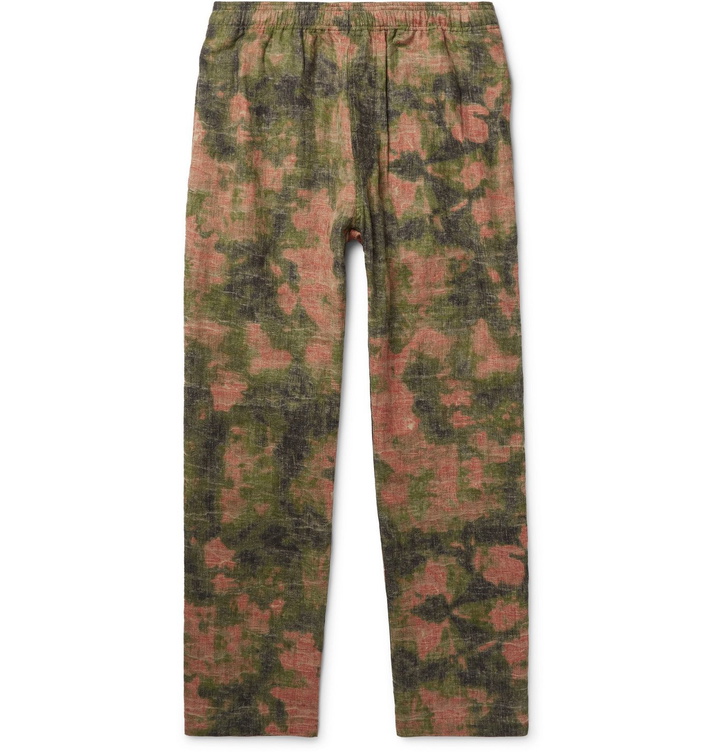 Photo: Stüssy - Cotton-Jacquard Drawstring Trousers - Green