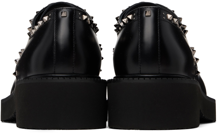 Valentino Garavani Black Gentleglam Calfskin Derbys