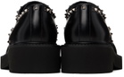 Valentino Garavani Black Gentleglam Calfskin Derbys