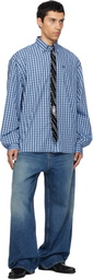 VETEMENTS Blue & Navy Tie Classic Shirt
