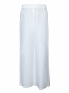 120% Lino White Linen Trousers