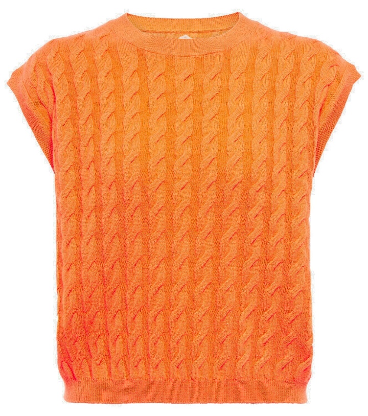 Photo: Jardin des Orangers Cable-knit cashmere sweater vest