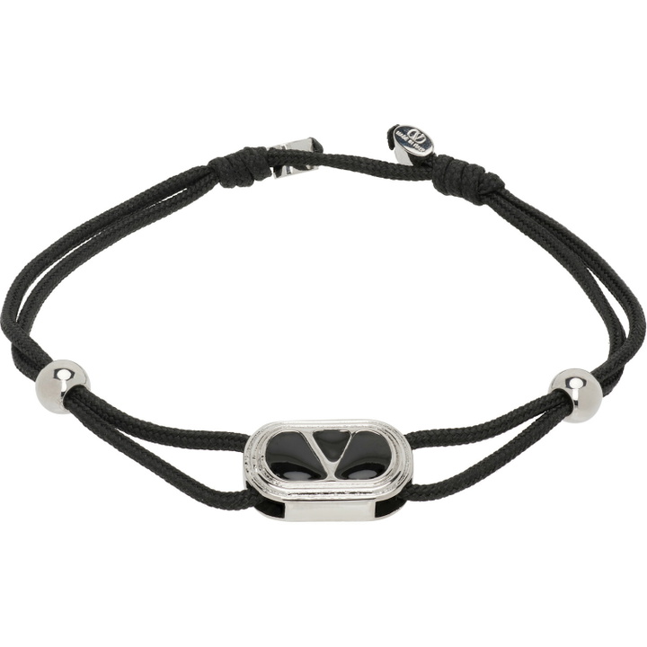 Photo: Valentino Garavani Ovalette Enameled Logo Bracelet