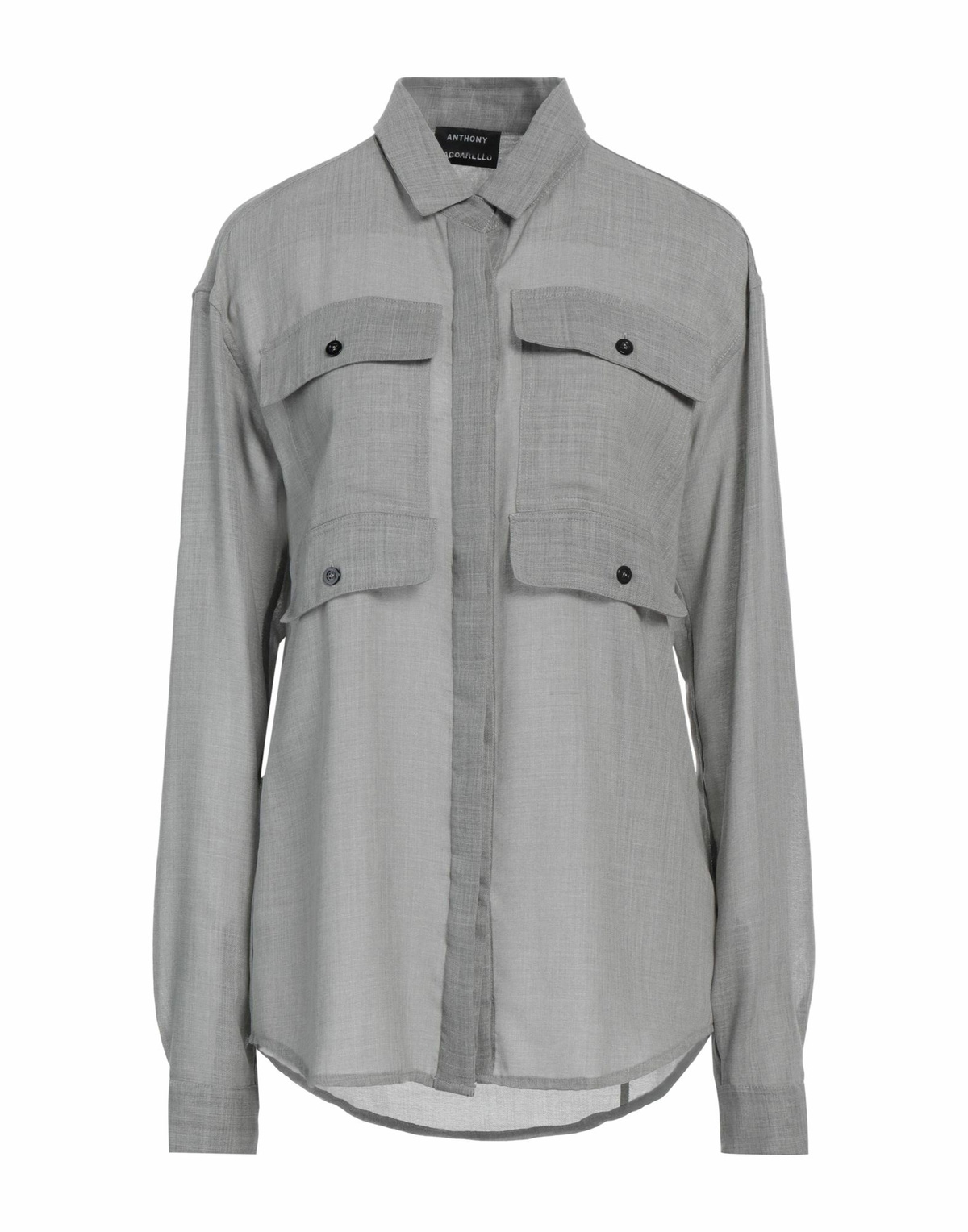 Anthony Vaccarello Womens Shirt in Grey