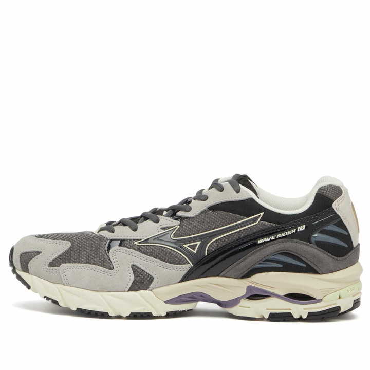 Photo: Mizuno Wave Rider 10 "Gashadokuro" Sneakers in Magnet/Opal Grey